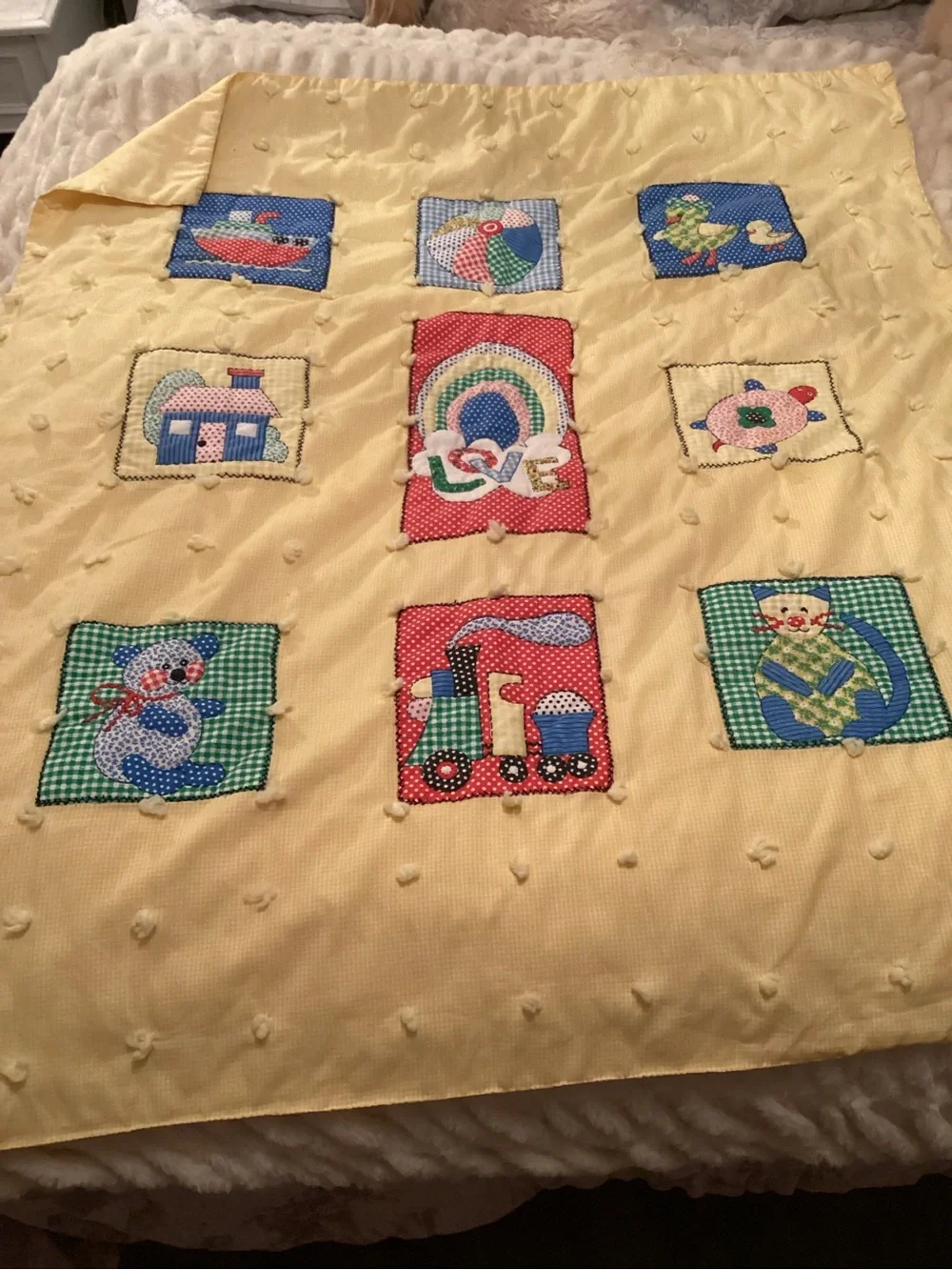 Handmade soft yellow